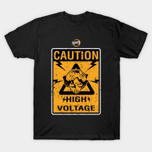 DEMON SLAYER SEASON 2: CAUTION HIGH VOLTAGE (BLACK/GRUNGE) T-Shirt